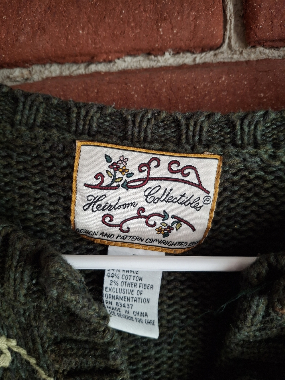 🐓Vintage Heirloom Collectible XL Rooster Farm Fall Cardigan - Picture 5 of 8